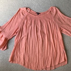 Flowy coral blouse